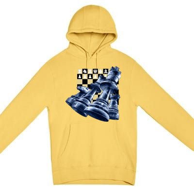 Chess Pieces Premium Pullover Hoodie