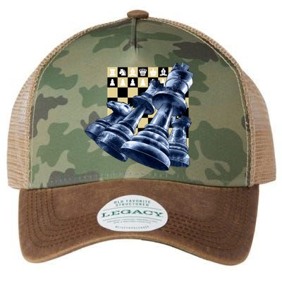 Chess Pieces Legacy Tie Dye Trucker Hat