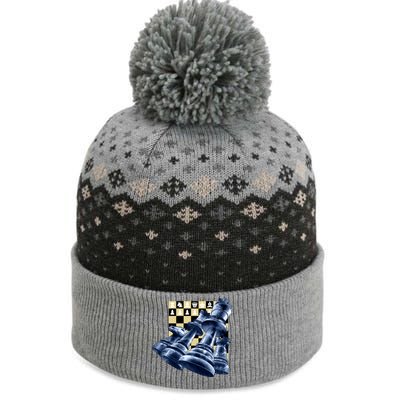 Chess Pieces The Baniff Cuffed Pom Beanie