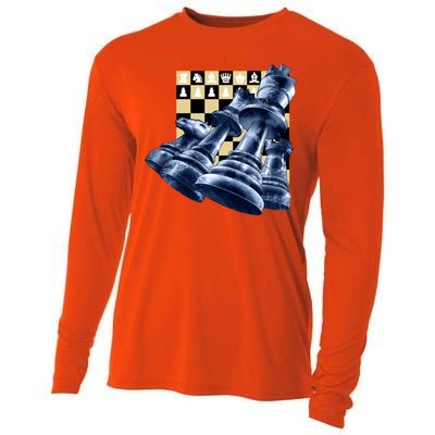 Chess Pieces Cooling Performance Long Sleeve Crew