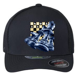 Chess Pieces Flexfit Unipanel Trucker Cap