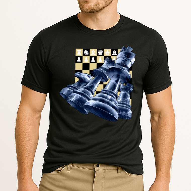 Chess Pieces Cooling Performance Crew T-Shirt
