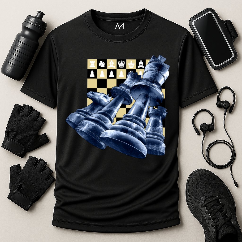 Chess Pieces Cooling Performance Crew T-Shirt