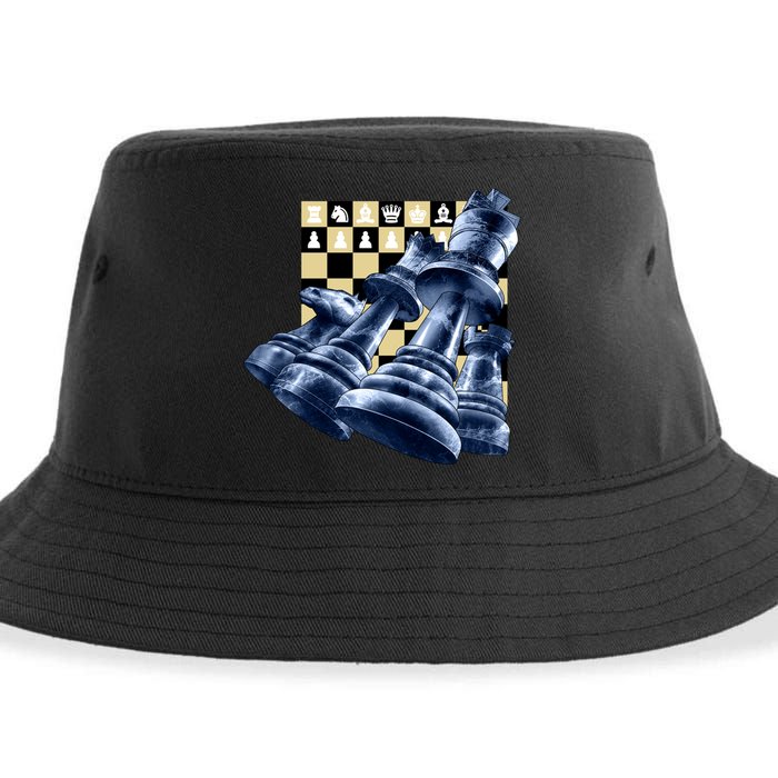 Chess Pieces Sustainable Bucket Hat