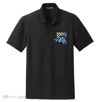 Chess Pieces Dry Zone Grid Polo
