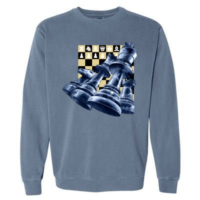 Chess Pieces Garment-Dyed Sweatshirt