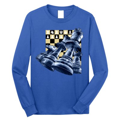 Chess Pieces Long Sleeve Shirt