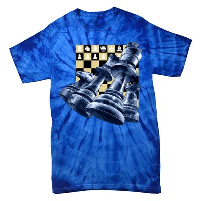 Chess Pieces Tie-Dye T-Shirt