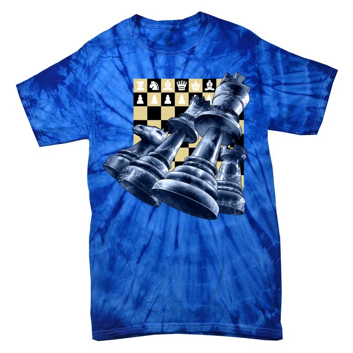 Chess Pieces Tie-Dye T-Shirt