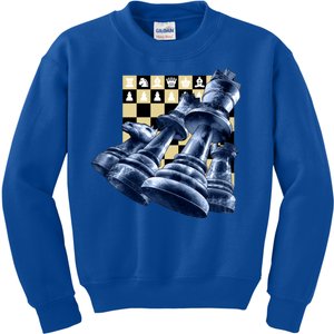 Chess Pieces Kids Sweatshirt