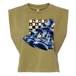 Chess Pieces Garment-Dyed Women's Muscle Tee