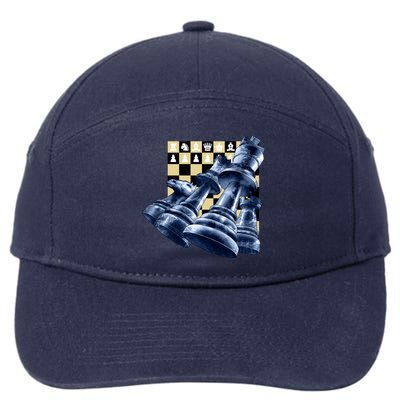 Chess Pieces 7-Panel Snapback Hat