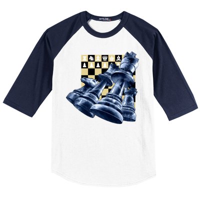 Chess Pieces Baseball Sleeve Shirt