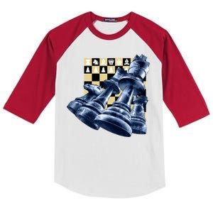 Chess Pieces Kids Colorblock Raglan Jersey