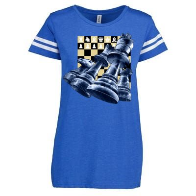 Chess Pieces Enza Ladies Jersey Football T-Shirt