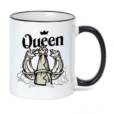 Chess Queen 11oz Black Color Changing Mug