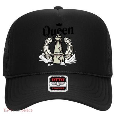 Chess Queen High Crown Mesh Back Trucker Hat