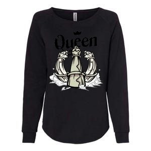 Chess Queen Womens California Wash Sweatshirt