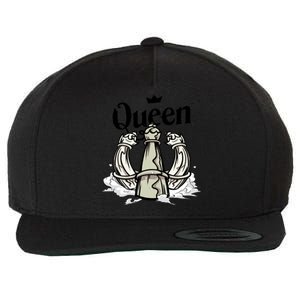 Chess Queen Wool Snapback Cap