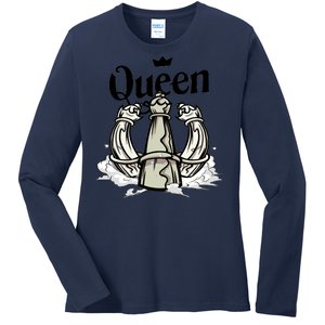 Chess Queen Ladies Long Sleeve Shirt