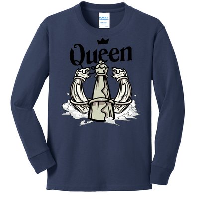 Chess Queen Kids Long Sleeve Shirt