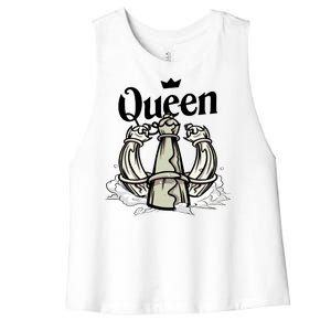 Chess Queen Women's Racerback Cropped Tank