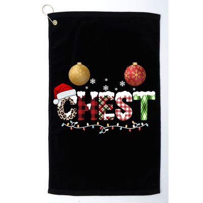 Chest Holiday Festive Christmas Golf Towel