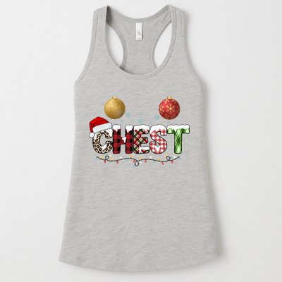 Chest Holiday Festive Christmas Womens Tank Top