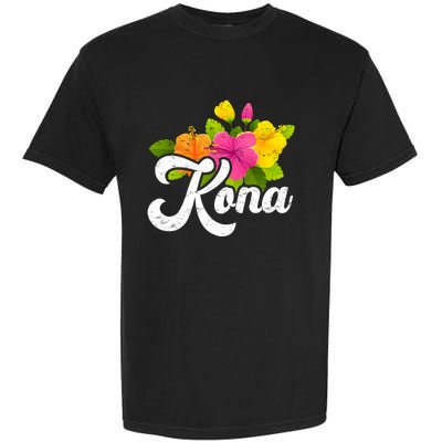 Cute Hibiscus Flower Summer Vacation Hawaii Kona Beach Gift Garment-Dyed Heavyweight T-Shirt