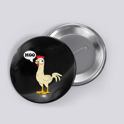 Chicken Hen Fowl Cow Funny Joke Dad Joke Button