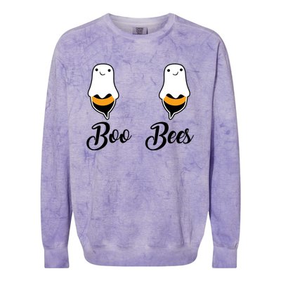 Cool Halloween Funny Gift Boo Bees Gift Colorblast Crewneck Sweatshirt