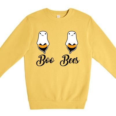 Cool Halloween Funny Gift Boo Bees Gift Premium Crewneck Sweatshirt