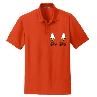 Cool Halloween Funny Gift Boo Bees Gift Dry Zone Grid Polo