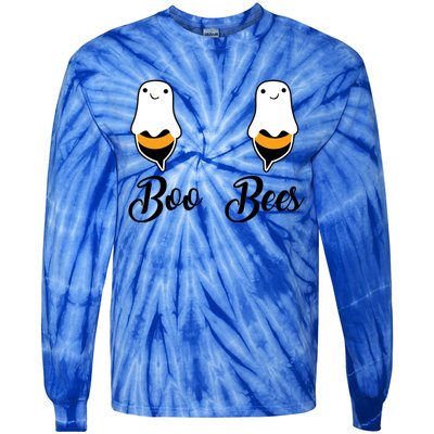 Cool Halloween Funny Gift Boo Bees Gift Tie-Dye Long Sleeve Shirt