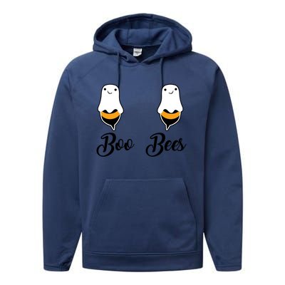 Cool Halloween Funny Gift Boo Bees Gift Performance Fleece Hoodie