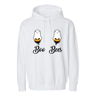 Cool Halloween Funny Gift Boo Bees Gift Garment-Dyed Fleece Hoodie