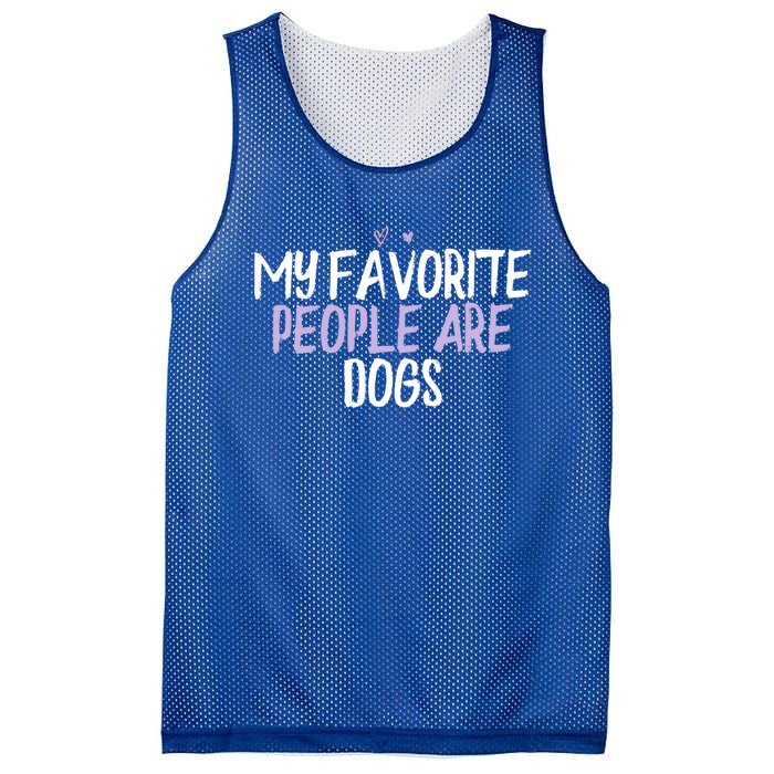 Colored Heart Funny My Favorite People Are Dogs Saying Joke Gift Mesh Reversible Basketball Jersey Tank