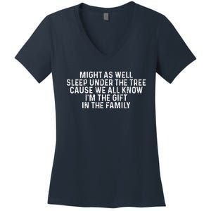 Christmas Humor Funny Funny Favorite Person Funny Christmas Gift Women's V-Neck T-Shirt