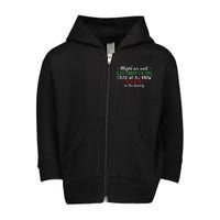 Christmas Humor Favorite Person Funny Christmas Toddler Zip Fleece Hoodie