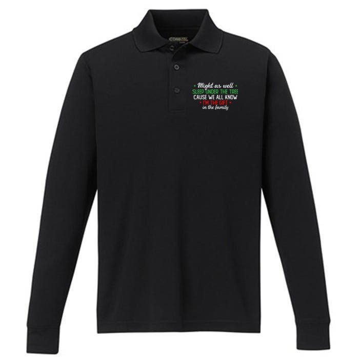 Christmas Humor Favorite Person Funny Christmas Performance Long Sleeve Polo