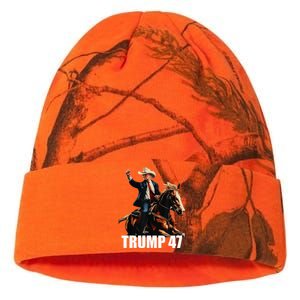 Cow Hat For Trump 2024 Horses Cow Women Trump 4 47 Kati Licensed 12" Camo Beanie