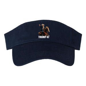 Cow Hat For Trump 2024 Horses Cow Women Trump 4 47 Valucap Bio-Washed Visor