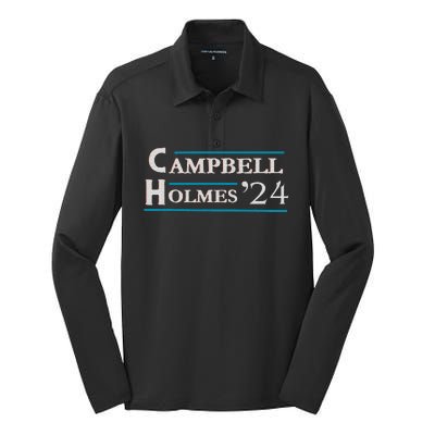 Campbell Holmes For President Silk Touch Performance Long Sleeve Polo