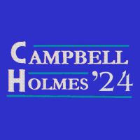 Campbell Holmes For President Stripe Pom Pom Beanie