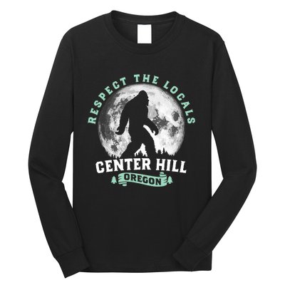 Center Hill Florida Respect the Locals Bigfoot Swamp Ape Long Sleeve Shirt