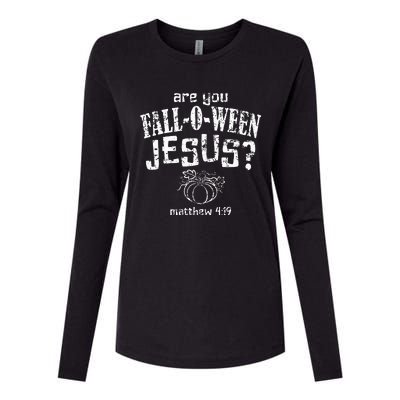 Christian Halloween Fall O Ween Jesus Womens Cotton Relaxed Long Sleeve T-Shirt