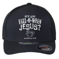 Christian Halloween Fall O Ween Jesus Flexfit Unipanel Trucker Cap