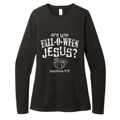 Christian Halloween Fall O Ween Jesus Womens CVC Long Sleeve Shirt