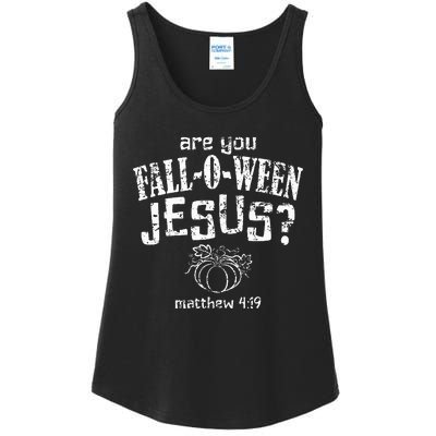 Christian Halloween Fall O Ween Jesus Ladies Essential Tank