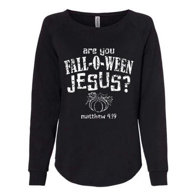 Christian Halloween Fall O Ween Jesus Womens California Wash Sweatshirt